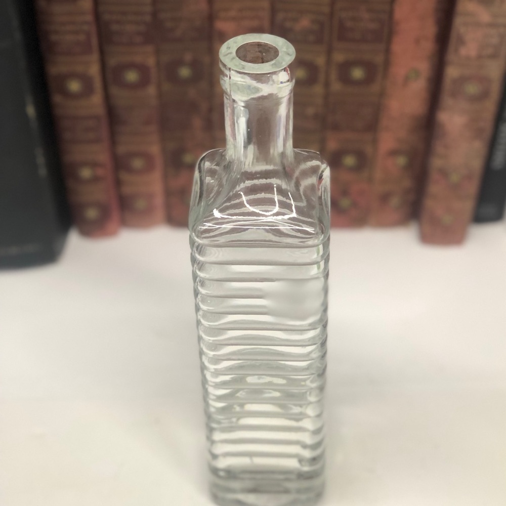 VINTAGE Square Ribbed Bottle/Vase - Picture 5 of 6